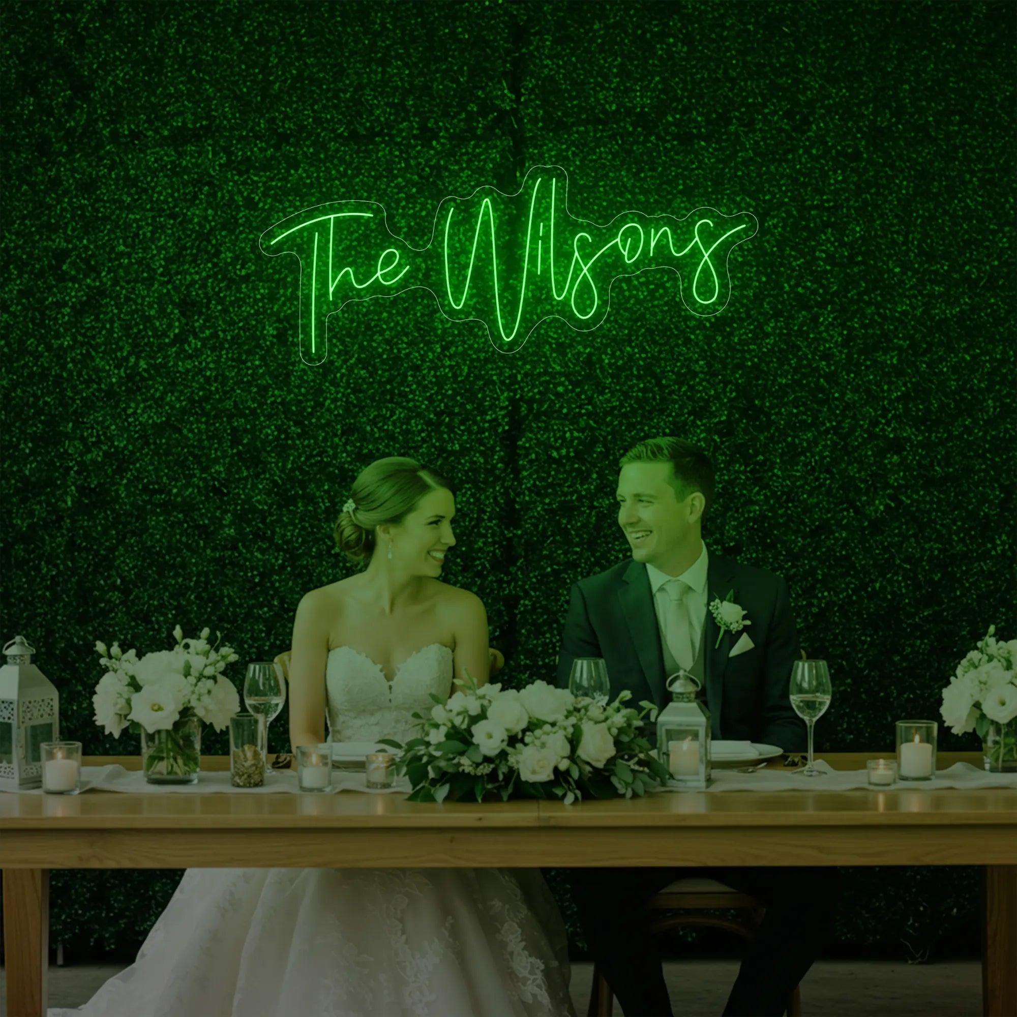 Wedding Last Names Custom Neon Sign V4