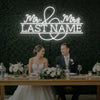 Wedding Last Names Custom Neon Sign V6