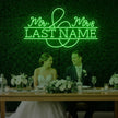 Wedding Last Names Custom Neon Sign V6