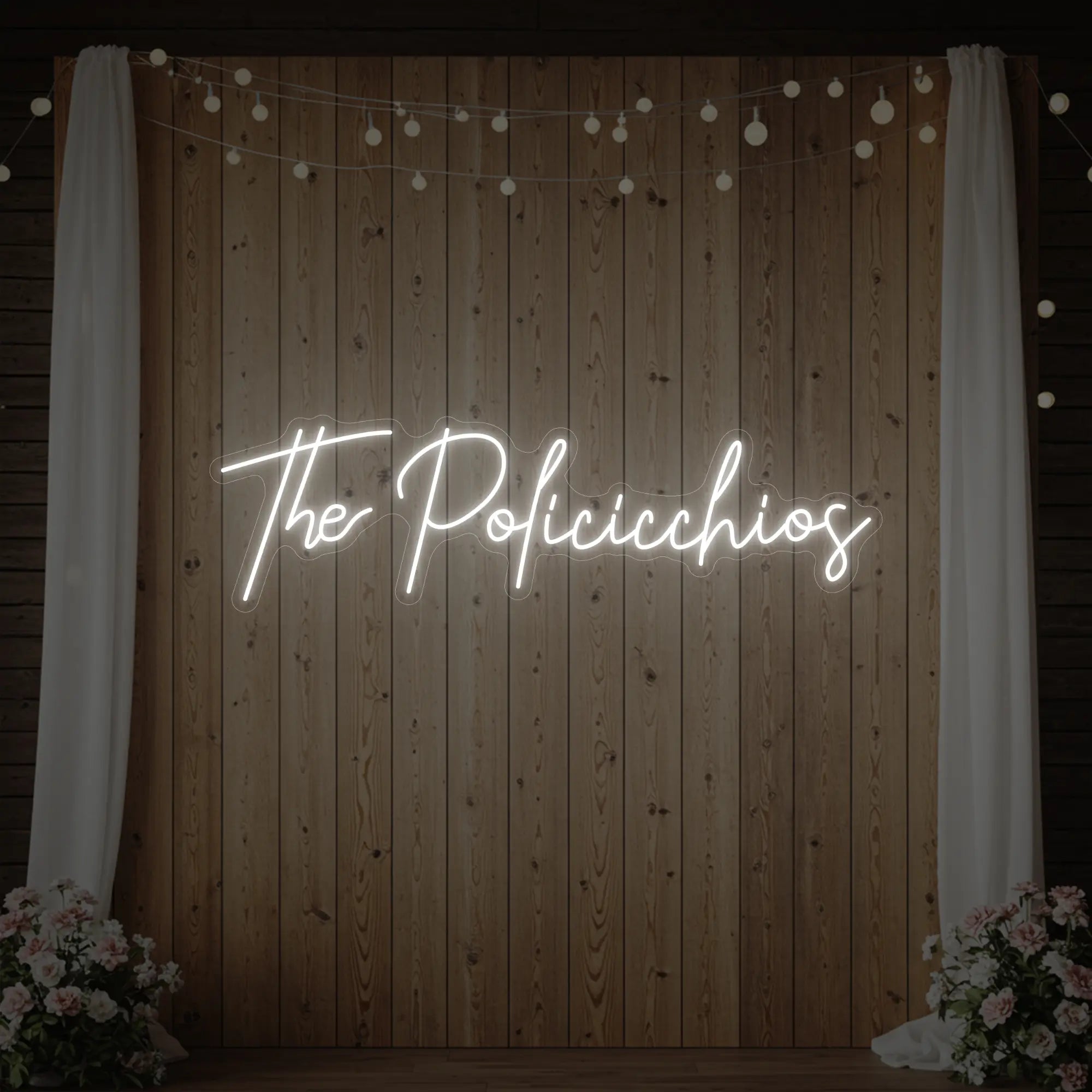 Wedding Last Names Custom Neon Sign V7