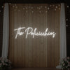 Wedding Last Names Custom Neon Sign V7