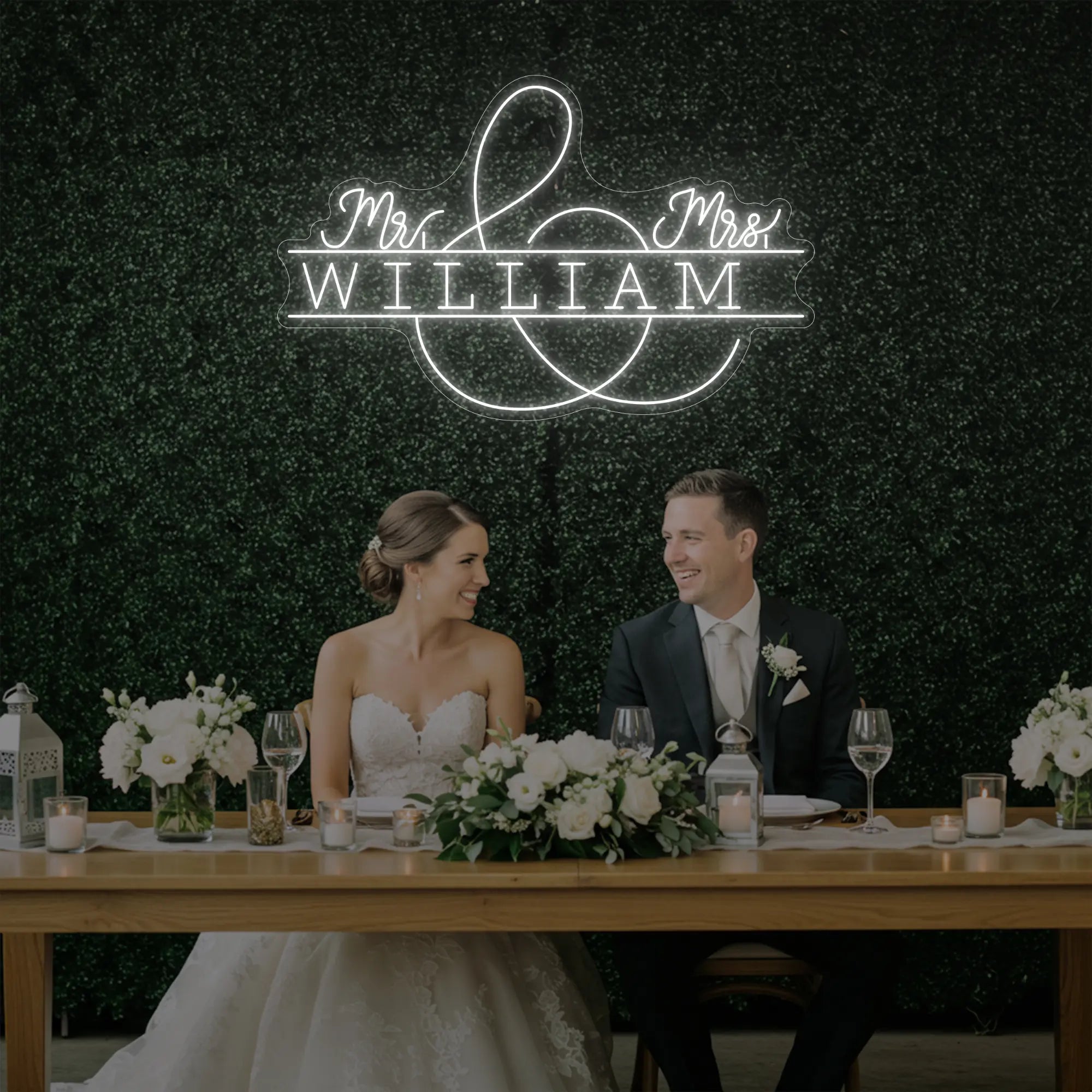 Wedding Last Names Custom Neon Sign V3