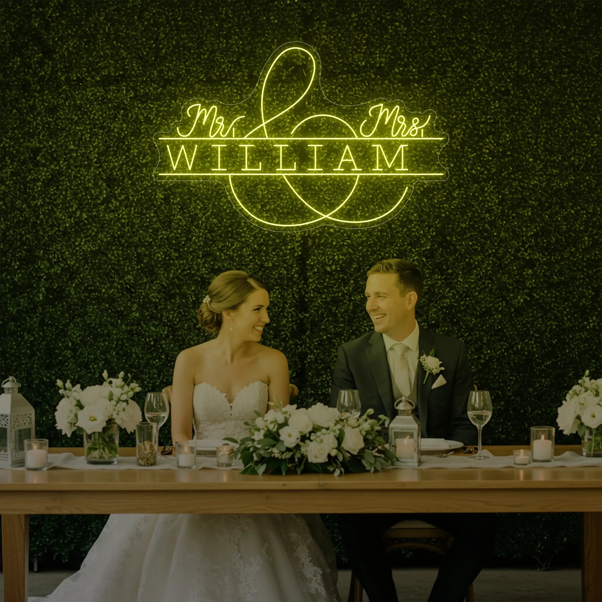 Wedding Last Names Custom Neon Sign V3