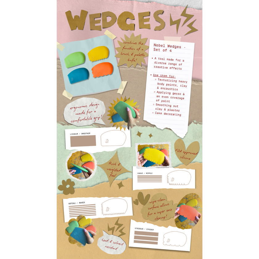 Nobel Wedges - Set of 4