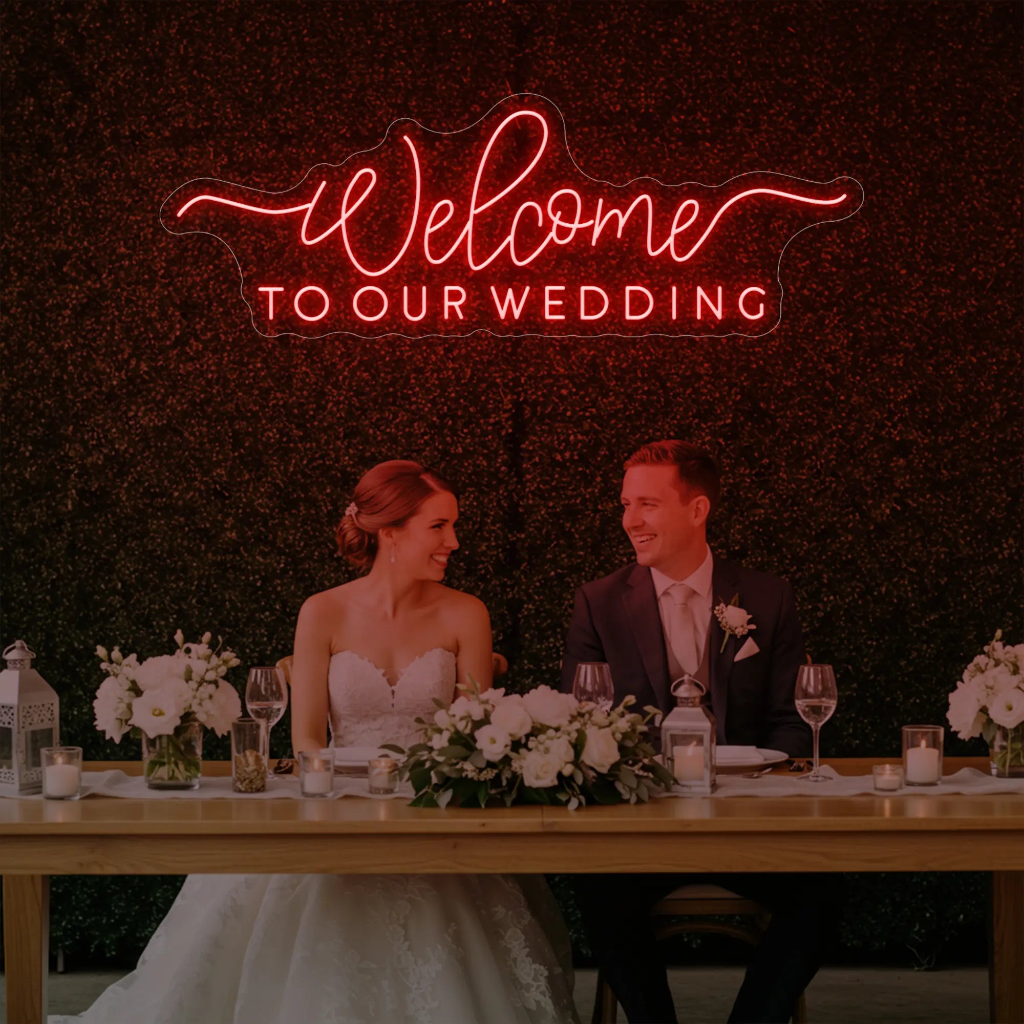 Welcome To Our Wedding V3 Neon Sign