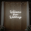Welcome To Our Wedding Neon Sign