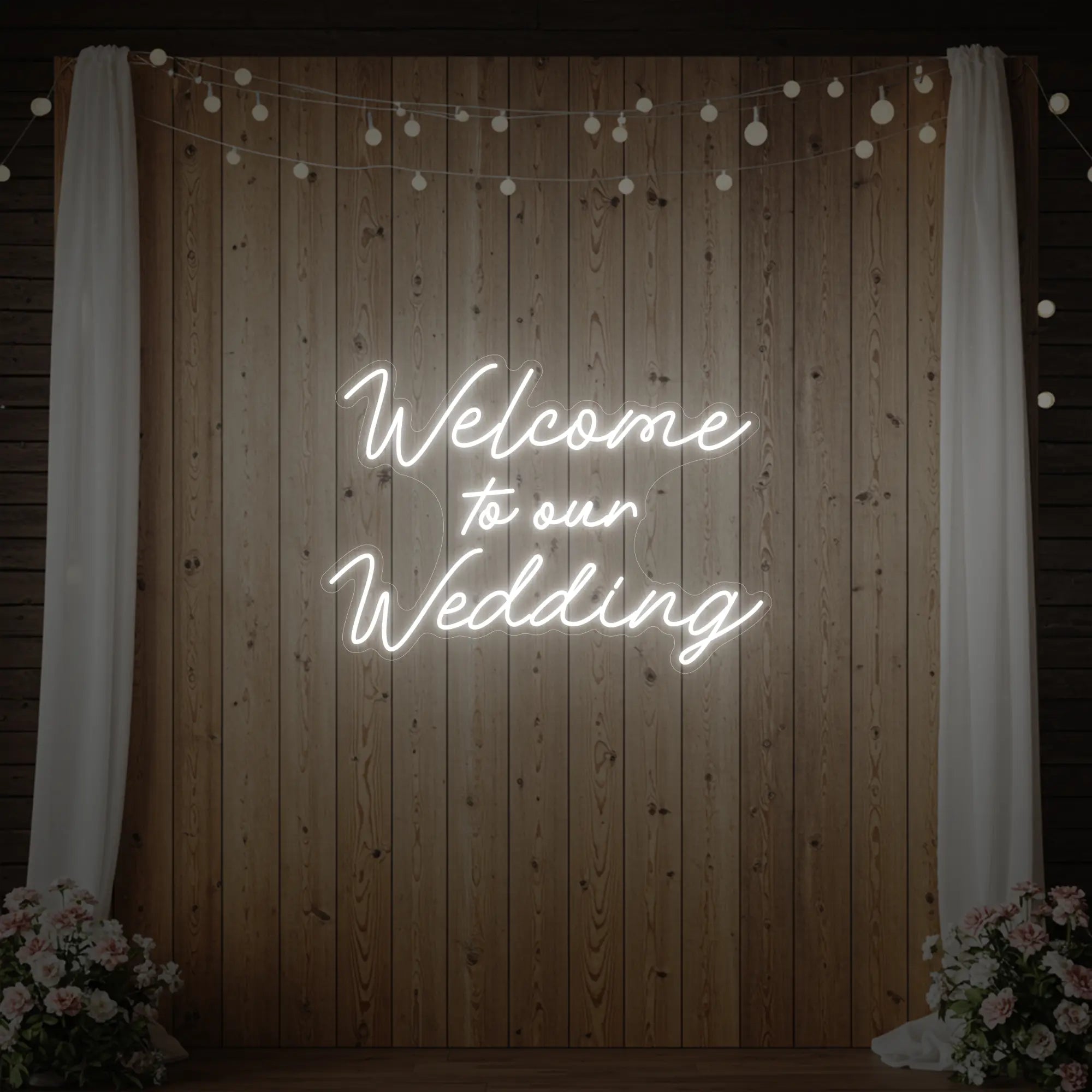 Welcome To Our Wedding Neon Sign