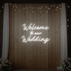 Welcome To Our Wedding Neon Sign