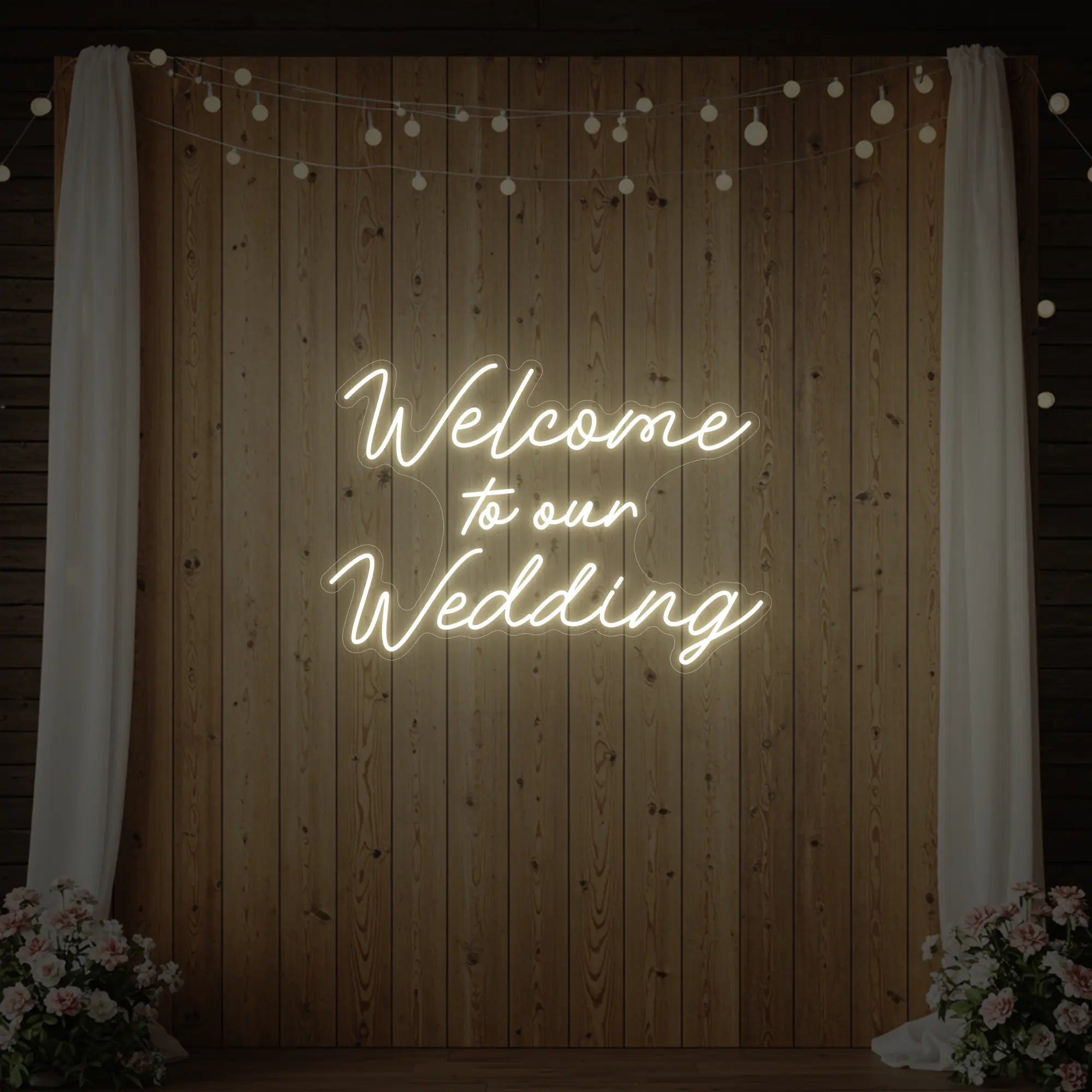 Welcome To Our Wedding Neon Sign