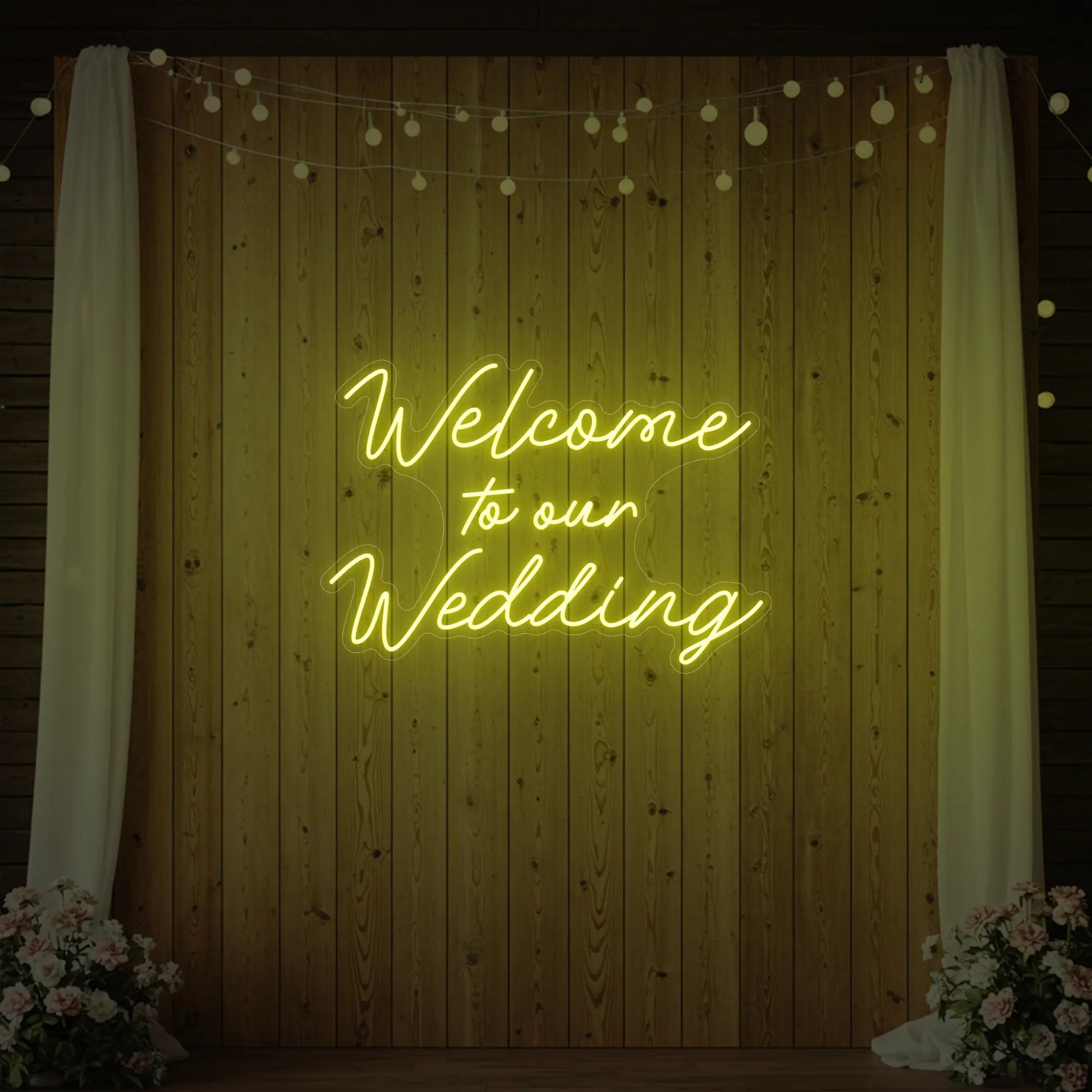 Welcome To Our Wedding Neon Sign