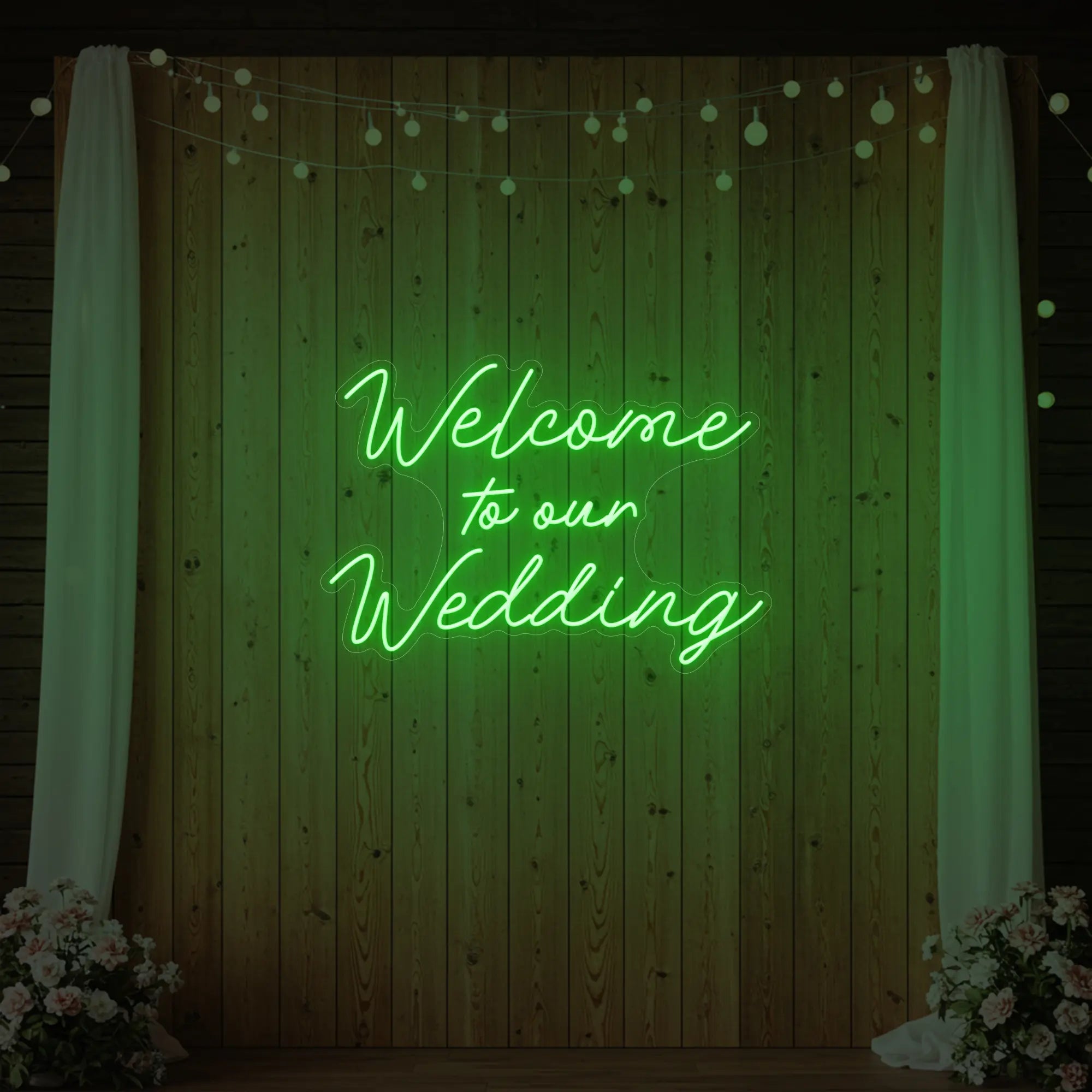 Welcome To Our Wedding Neon Sign