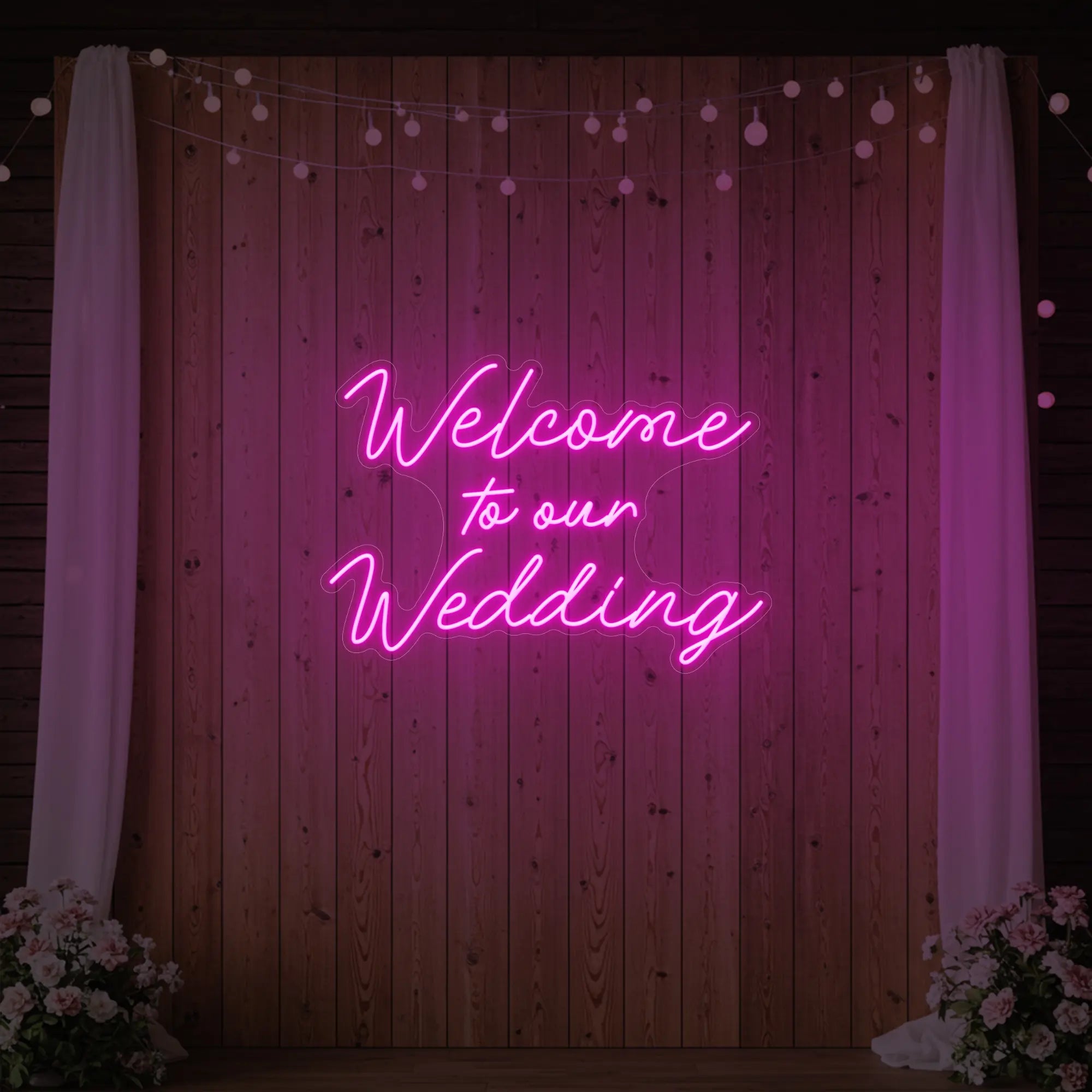 Welcome To Our Wedding Neon Sign