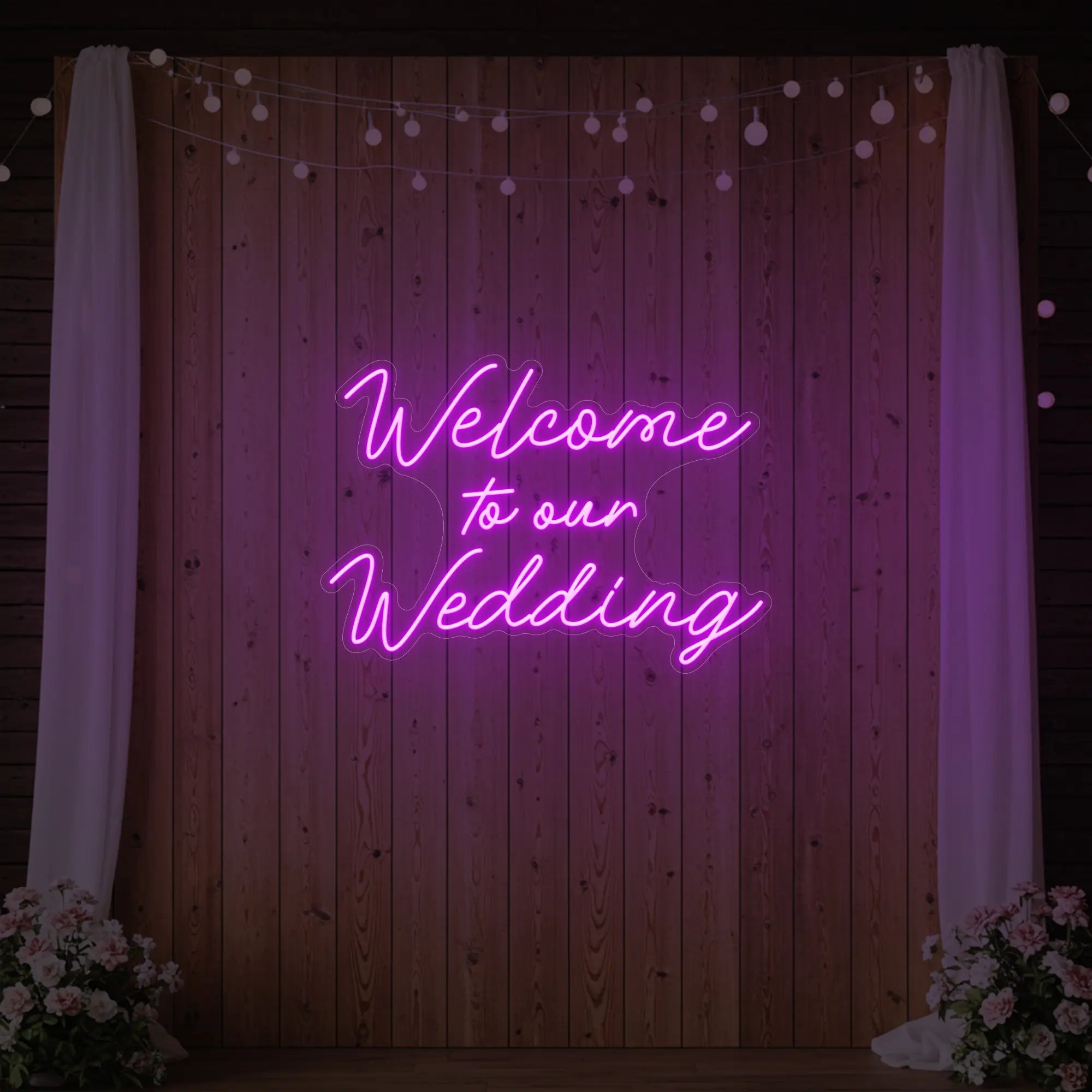 Welcome To Our Wedding Neon Sign