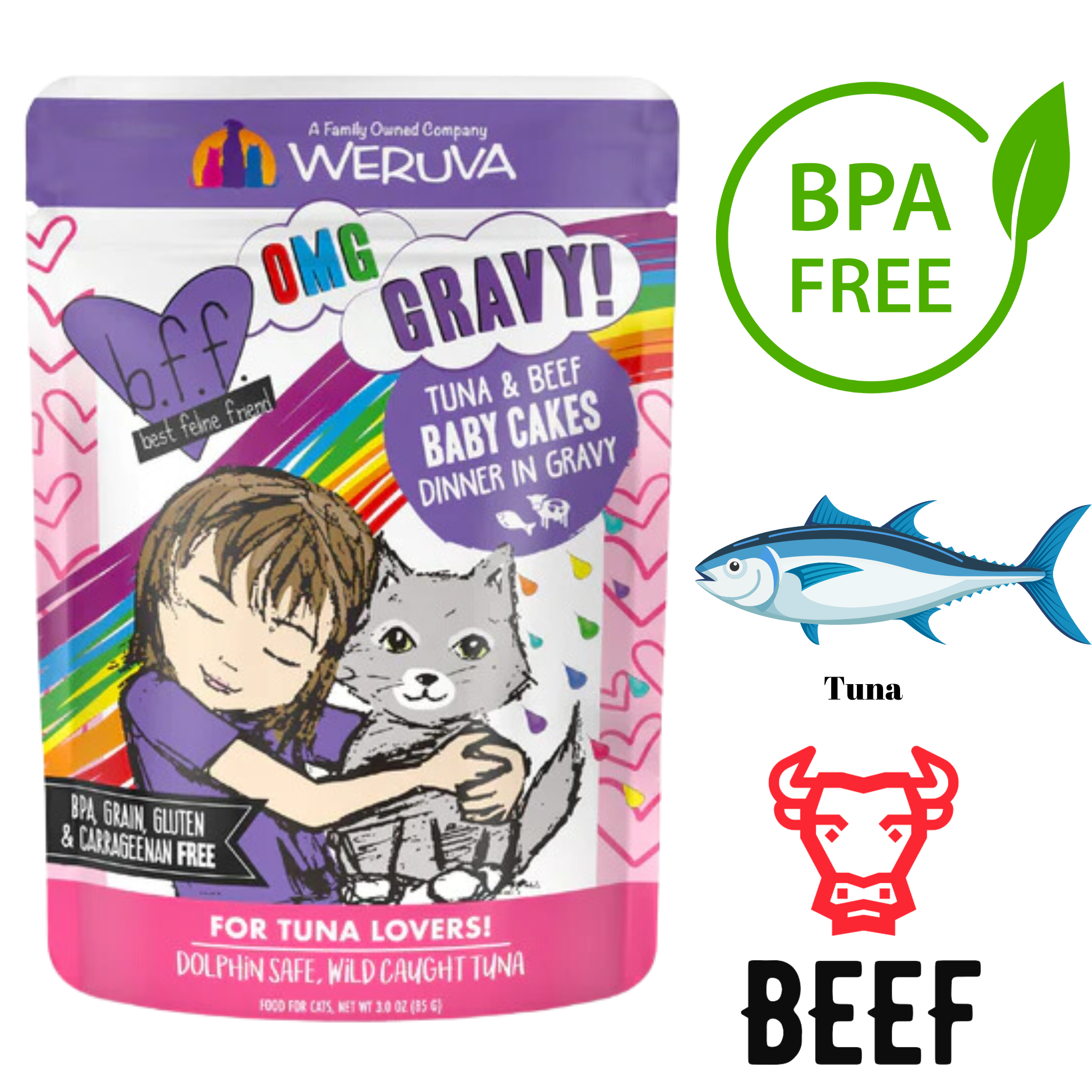 Weruva - BFF Baby Cakes Wet Cat Food Pouch