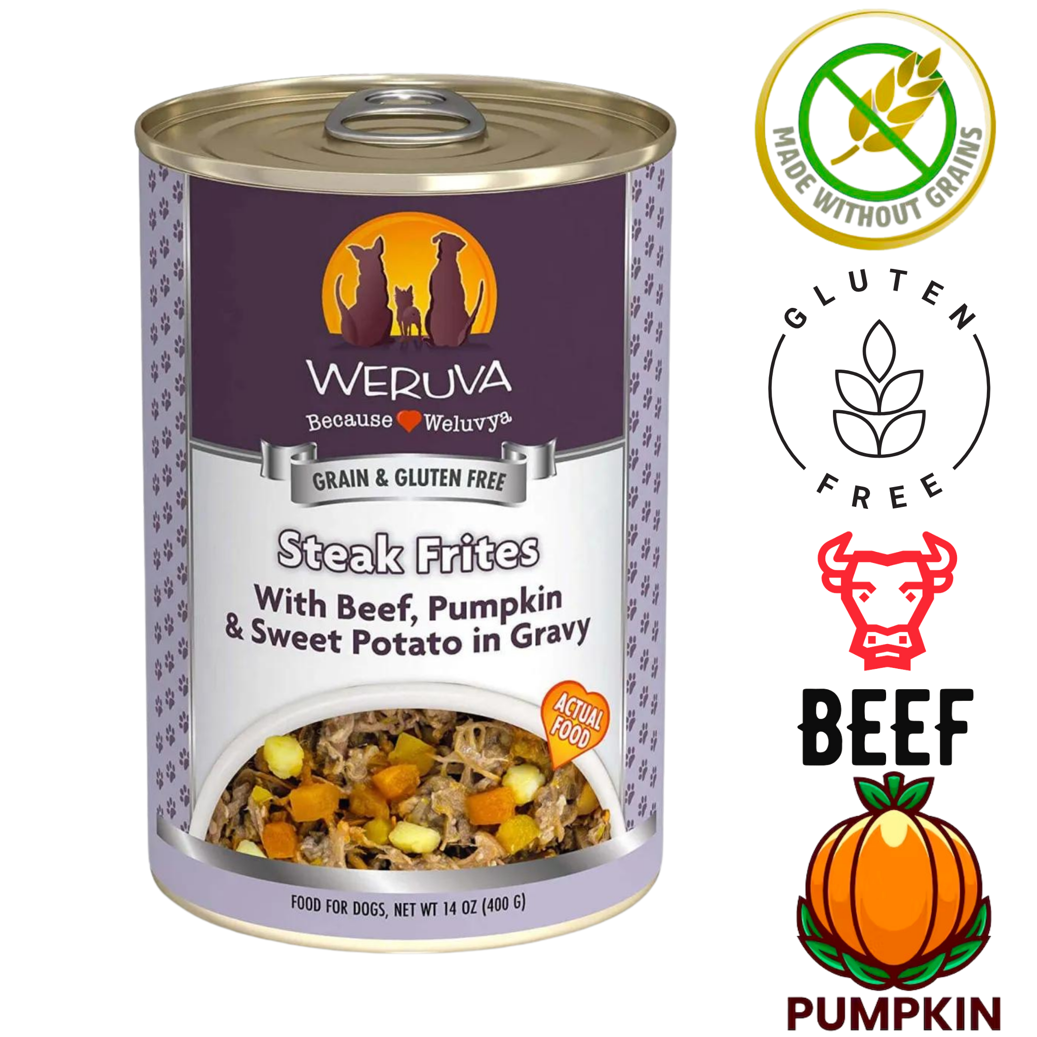Weruva - Steak Frites Canned Dog Food