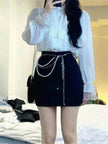 Western Style Ruffled Top For Women