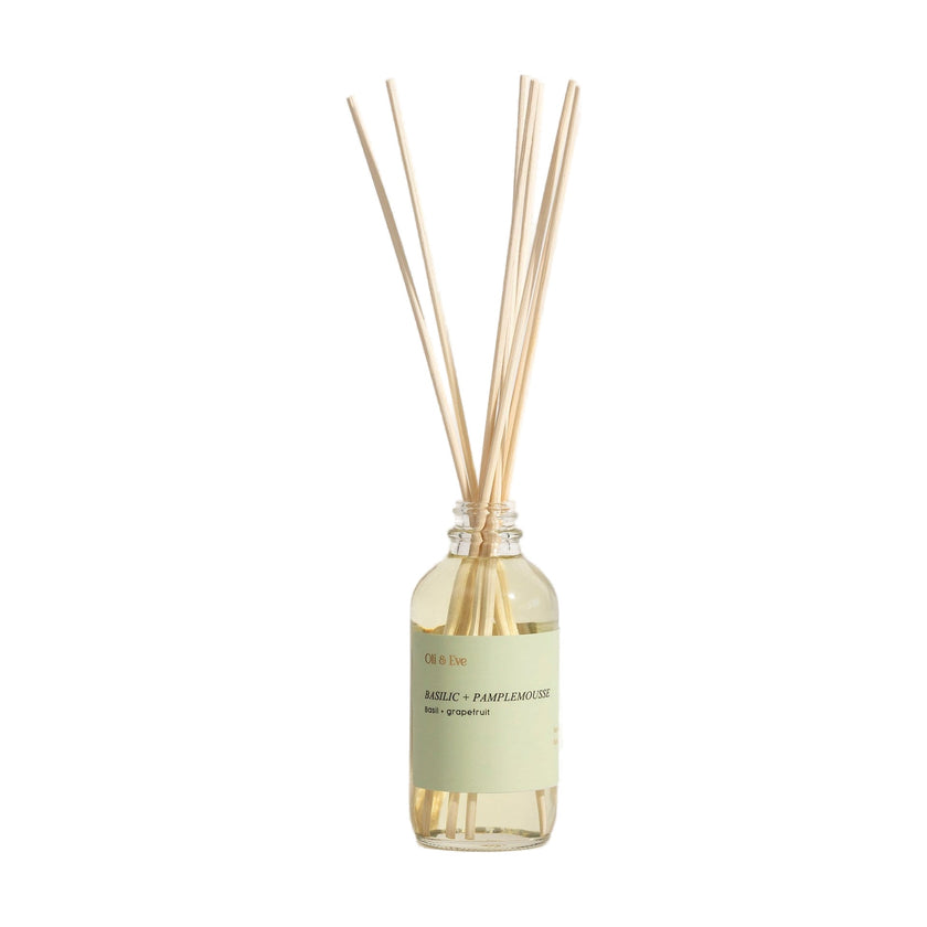 Diffuseur à roseaux - Basilic et pamplemousse