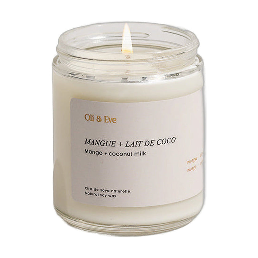 Chandelle - Mangue et lait de coco en verre 8oz