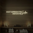 What Happens in the Salon Neon Sign