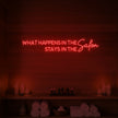 What Happens in the Salon Neon Sign