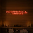 What Happens in the Salon Neon Sign