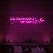 What Happens in the Salon Neon Sign