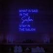 What Is Said in the Salon Neon Sign