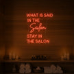 What Is Said in the Salon Neon Sign