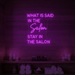 What Is Said in the Salon Neon Sign