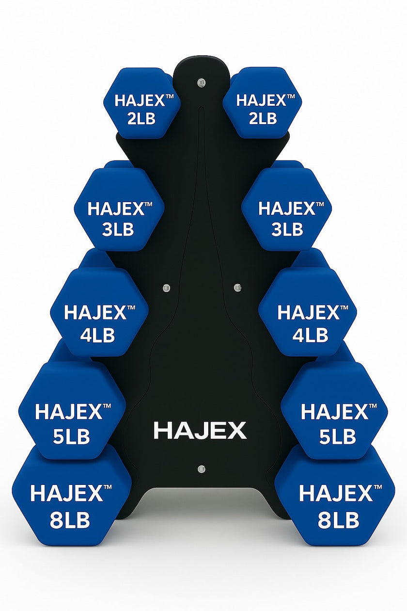 Neoprene Dumbbells Pairs & Sets With Rack