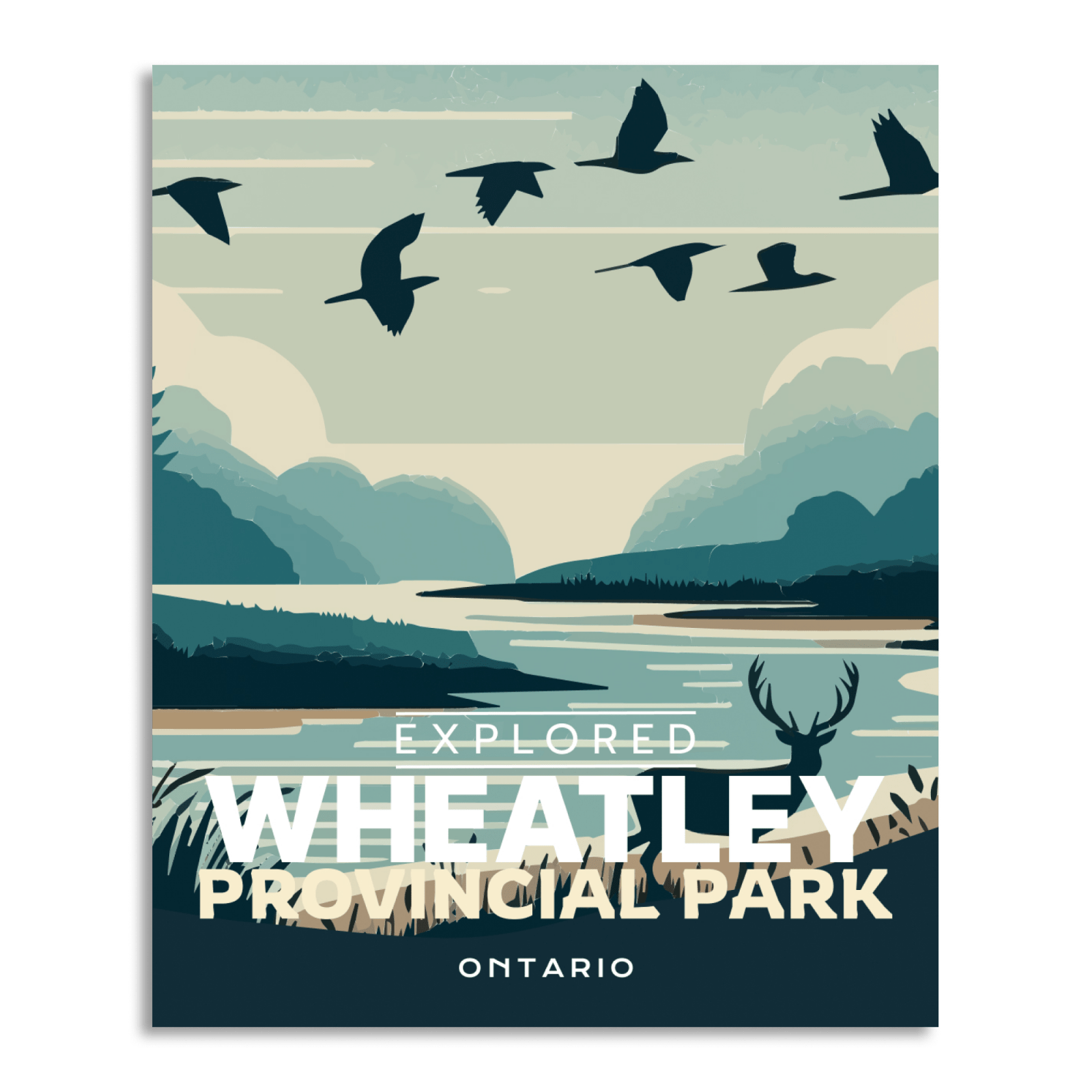 Wheatley Ontario Provincial Park 'Explored' Poster, Canada Parks