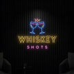 Whiskey Shots Neon Sign