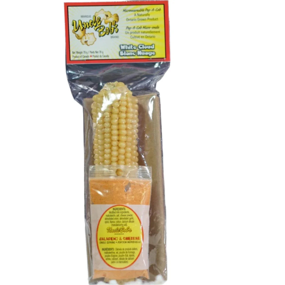 White Cloud Pop A Cob with Jalapeño Seasoning