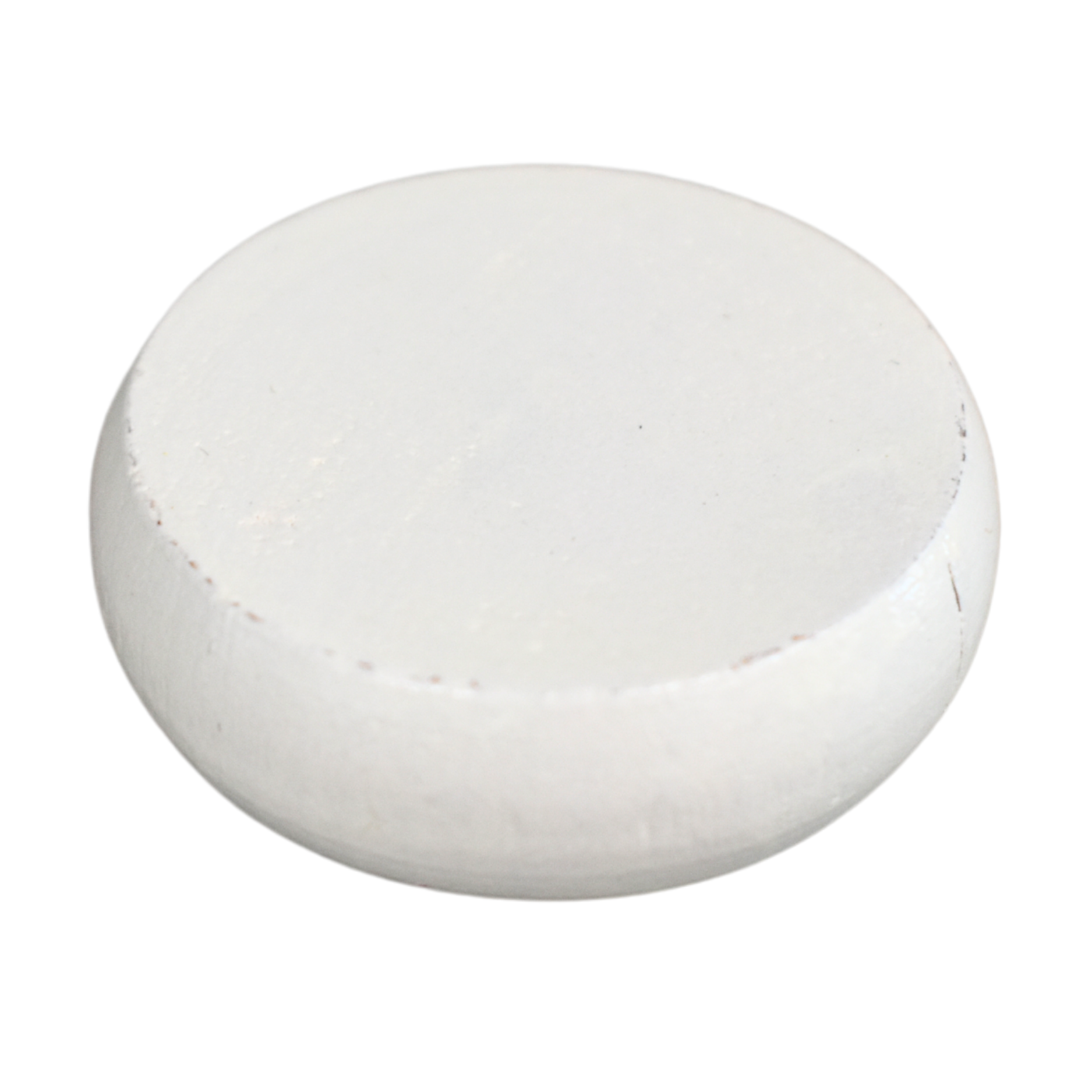 13 White Crokinole Discs (Half Set)