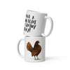 Golden Sebright White glossy mug