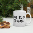 Serama White glossy mug