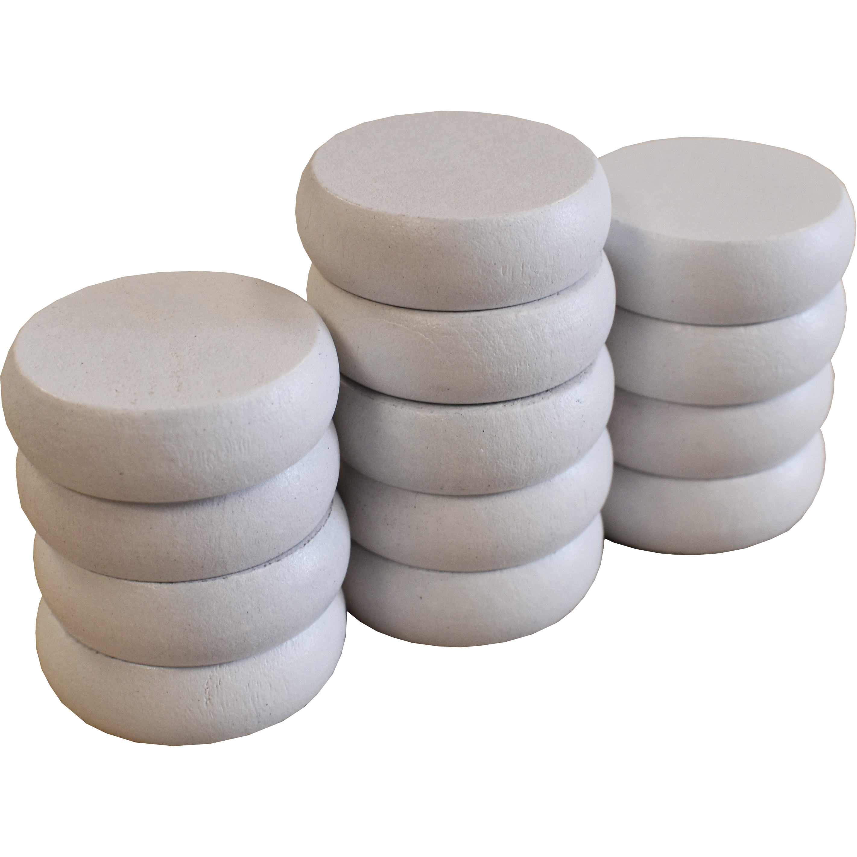 13 Large White Crokinole Discs - Half Set (Matte Finish)