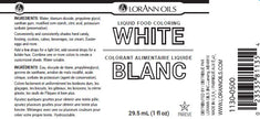 White Liquid Food Color - Liquid Food Coloring - 4 oz, 1 Gallon - Ships Free Within Canada on Orders Above CAD $199