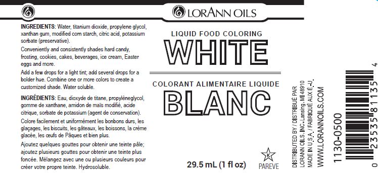 White Liquid Food Color - Liquid Food Coloring - 4 oz, 1 Gallon - Ships Free Within Canada on Orders Above CAD $199