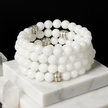 White Jade Gemstone Bracelet