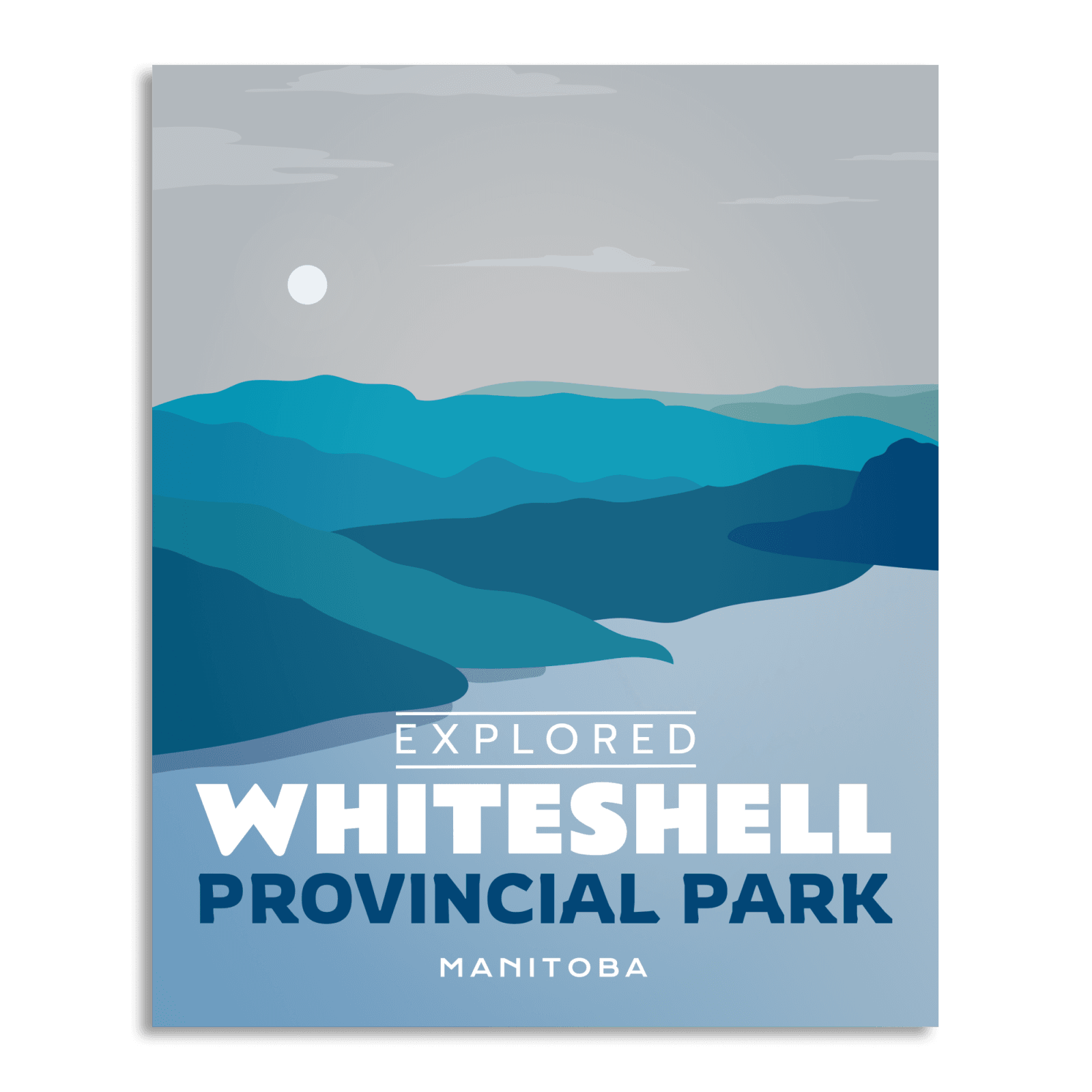 Whiteshell Provincial Park 'Explored' Poster, Canada Parks