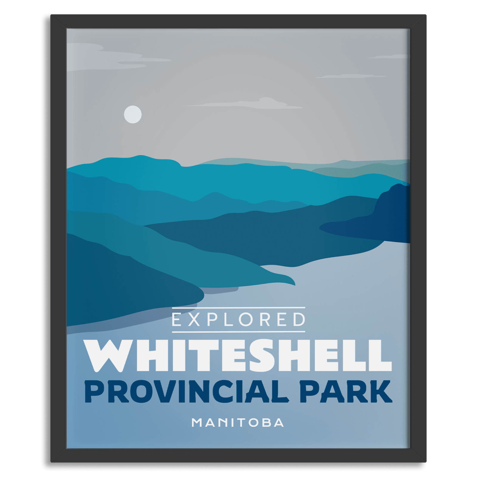Whiteshell Provincial Park 'Explored' Poster, Canada Parks