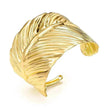 Wide Leaf Personalized Opening Exaggerated Bracelet for Women