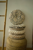 Wildflower Round Pillow – Sand