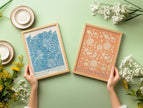 William Morris Botanical Print Set: Wild Tulip & Marigold, Vintage Art