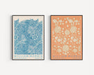 William Morris Botanical Print Set: Wild Tulip & Marigold, Vintage Art