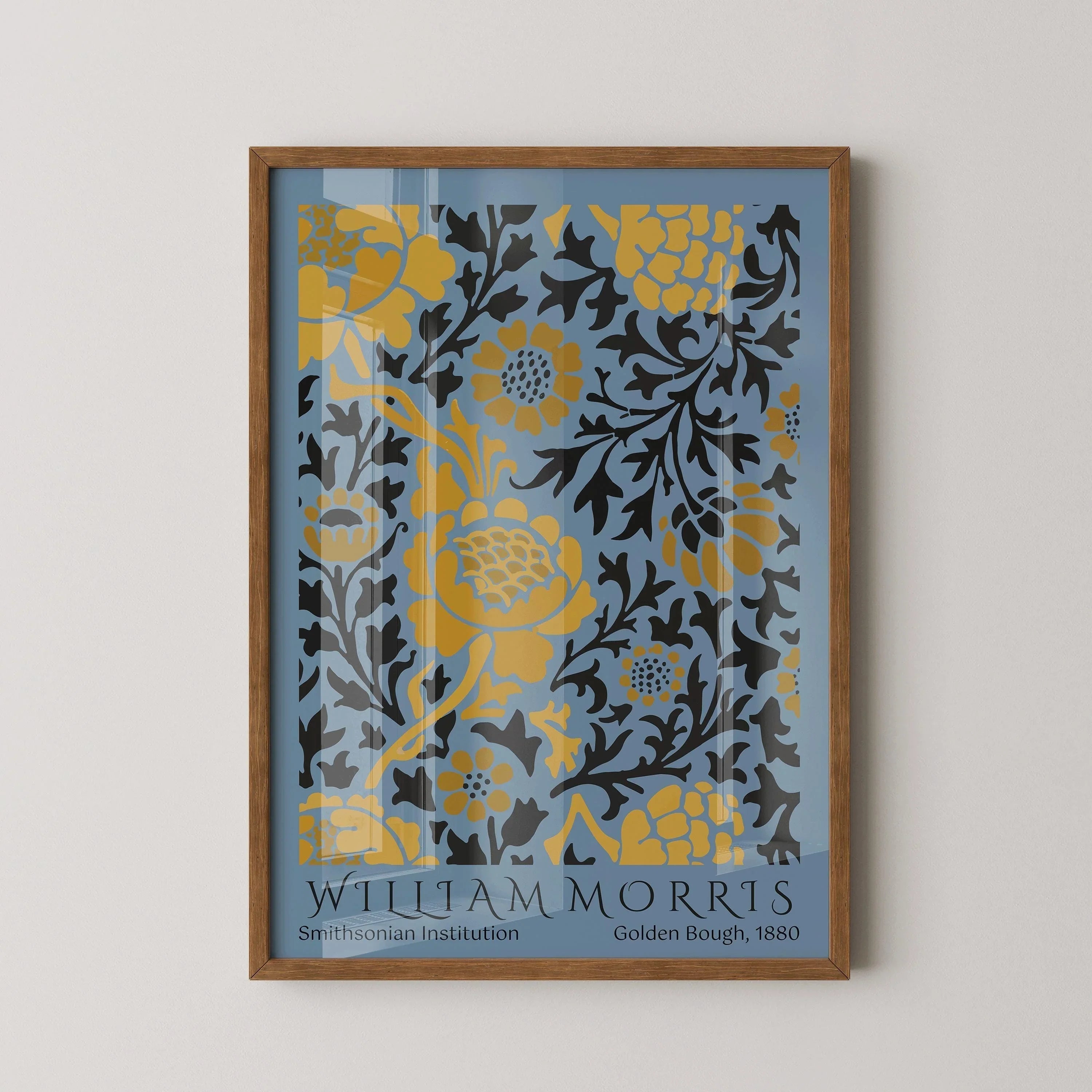 William Morris 'Golden Bough' Botanical Art Print: Vintage Floral Poster