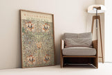 William Morris Honeysuckle Print: Vintage Botanical Art Poster