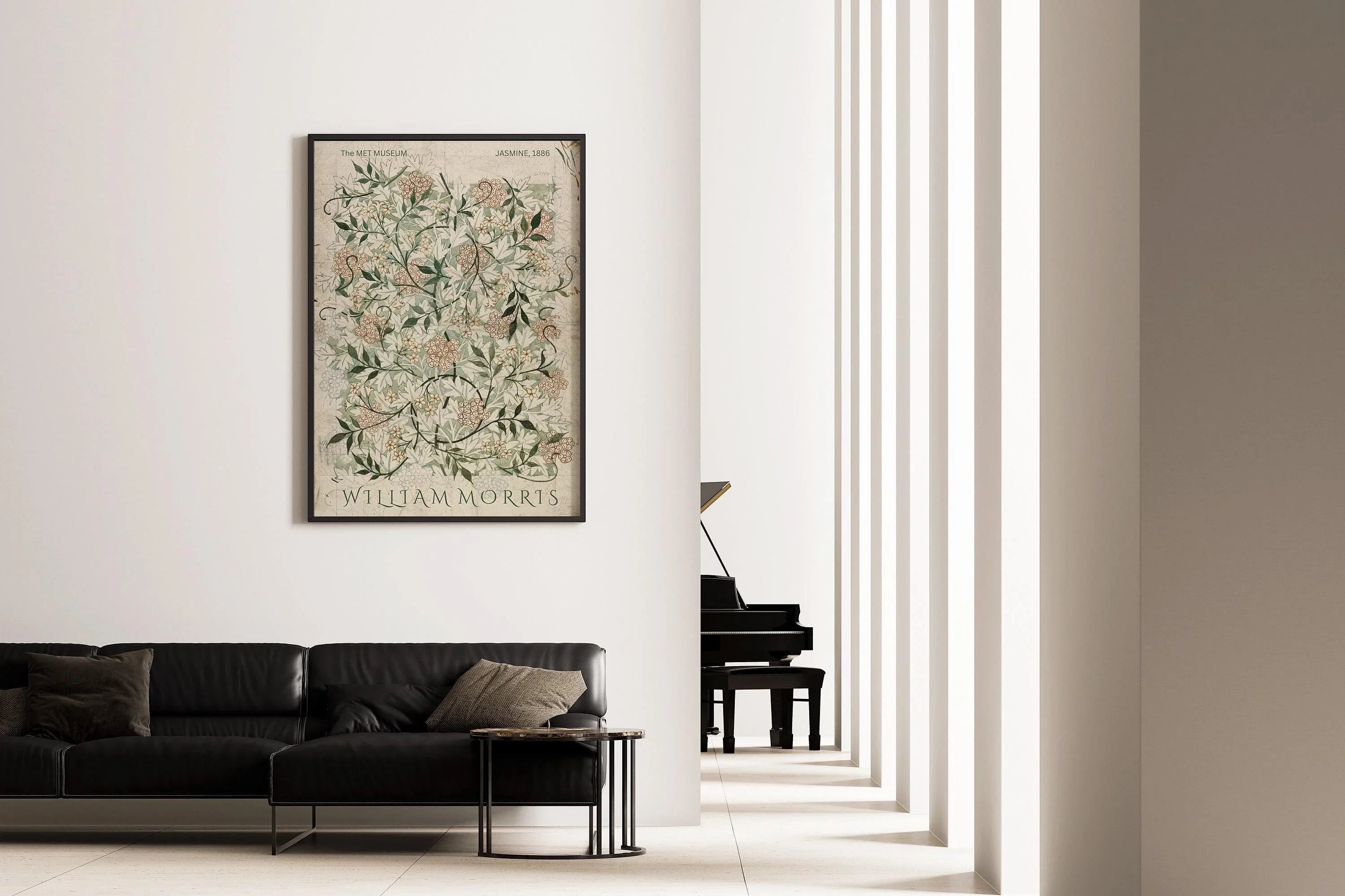 William Morris Jasmine Print: Vintage Botanical Art, Giclee Fine Art