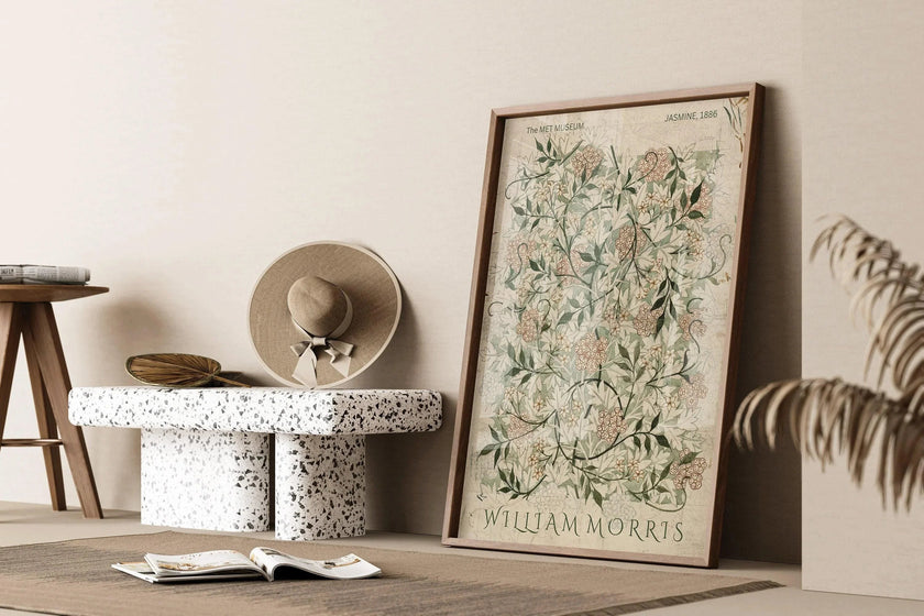 William Morris Jasmine Print: Vintage Botanical Art, Giclee Fine Art